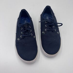 Sperry Top-Sider Women's Bodie Blue Canvas Memory Foam Sneakers Size 4M